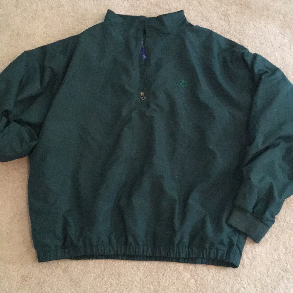 Turfer Men’s Hunter green pullover windbreaker